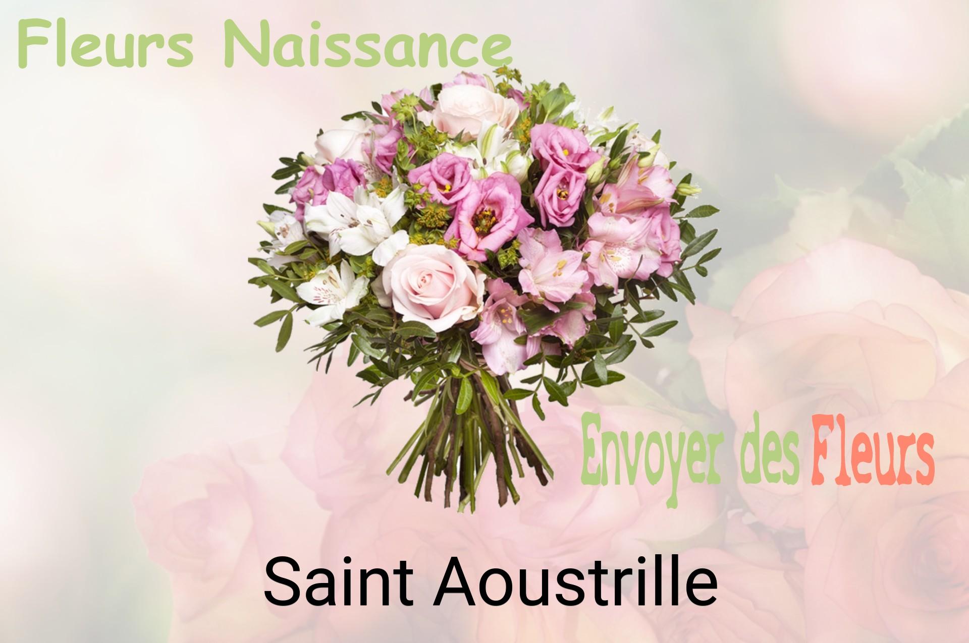 Bouquet de fleurs de naissance livré à Saint-Aoustrille
